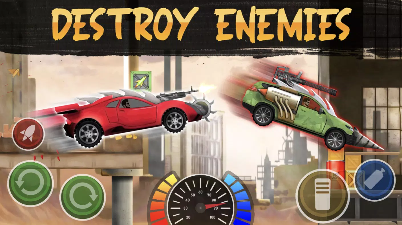 Zombie Crash Racing ภาพหน้าจอ 1